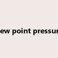 dew point pressure是什么意思