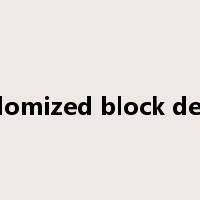 randomized block design是什么意思