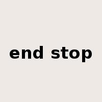 end stop是什么意思