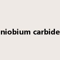 niobium carbide是什么意思