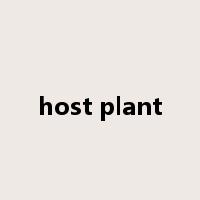 host plant是什么意思