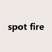spot fire是什么意思