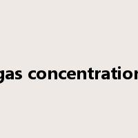 gas concentration是什么意思