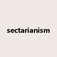 sectarianism是什么意思