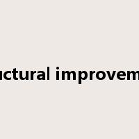 structural improvement是什么意思