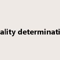 quality determination是什么意思