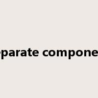 separate component是什么意思