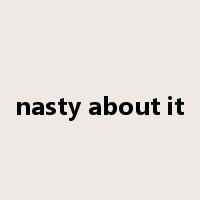 nasty about it是什么意思