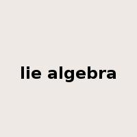 lie algebra是什么意思