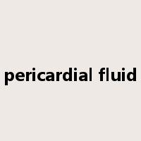 pericardial fluid是什么意思
