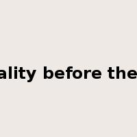 equality before the law是什么意思