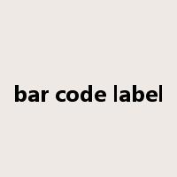 bar code label是什么意思