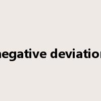 negative deviation是什么意思