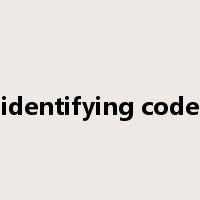 identifying code是什么意思