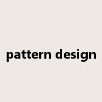 pattern design是什么意思
