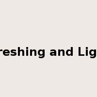 Refreshing and Lightly是什么意思