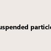 suspended particles是什么意思