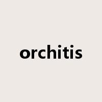 orchitis是什么意思