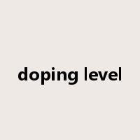 doping level是什么意思