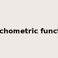 psychometric function是什么意思
