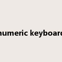 numeric keyboard是什么意思