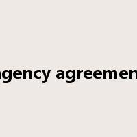 agency agreement是什么意思