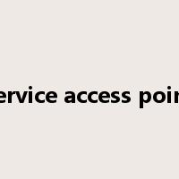 service access point是什么意思