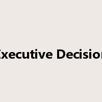 Executive Decision是什么意思