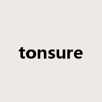 tonsure是什么意思