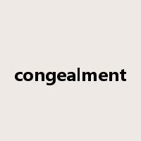 congealment是什么意思