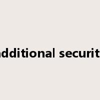 additional security是什么意思