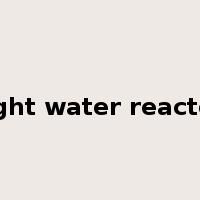 light water reactor是什么意思