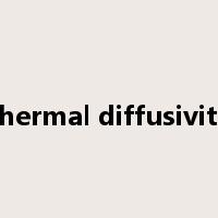 thermal diffusivity是什么意思