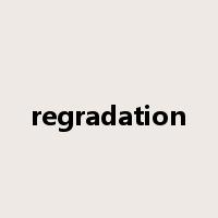 regradation是什么意思