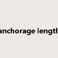 anchorage length是什么意思