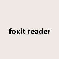 foxit reader是什么意思
