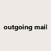 outgoing mail是什么意思