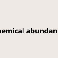 chemical abundance是什么意思
