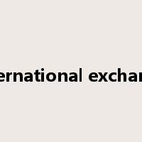 international exchange是什么意思