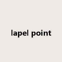 lapel point是什么意思