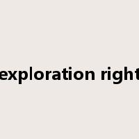 exploration right是什么意思