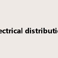 electrical distribution是什么意思
