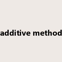 additive method是什么意思