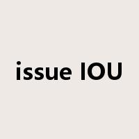 issue IOU是什么意思