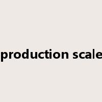 production scale是什么意思