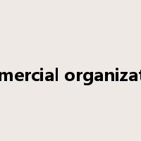 commercial organizations是什么意思