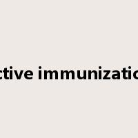 active immunization是什么意思