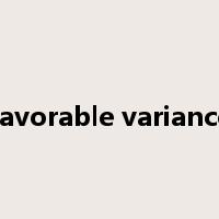 favorable variance是什么意思