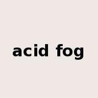 acid fog是什么意思