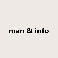 man & info是什么意思